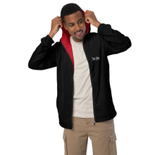 Load image into Gallery viewer, Men’s Windbreaker (Black w/Red trim inside)