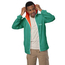 Load image into Gallery viewer, Men’s windbreaker (Niagara w/Orange trim inside)
