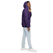 Load image into Gallery viewer, Men’s Windbreaker (Purple w/Gold trim inside)