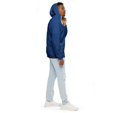 Load image into Gallery viewer, Men’s Windbreaker (Dark Cerulean w/Gold trim inside)