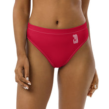 Load image into Gallery viewer, High-waisted bikini bottom (Crimson)