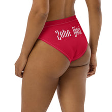 Load image into Gallery viewer, High-waisted bikini bottom (Crimson)