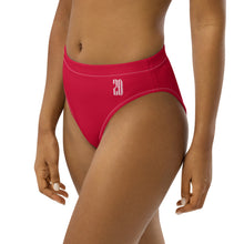 Load image into Gallery viewer, High-waisted bikini bottom (Crimson)