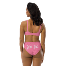 Load image into Gallery viewer, High-waisted bikini set (Tickle Me Pink)
