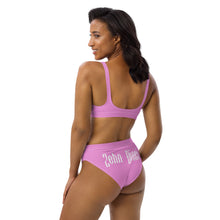 Load image into Gallery viewer, High-waisted bikini set (Lavender Rose)