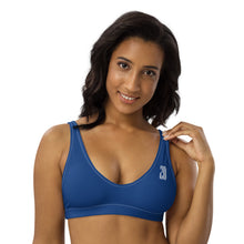 Load image into Gallery viewer, Padded bikini top (Dark Cerulean)