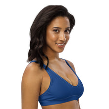 Load image into Gallery viewer, Padded bikini top (Dark Cerulean)