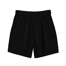Load image into Gallery viewer, Men's swim trunks (Black w/White)