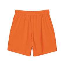 Load image into Gallery viewer, Men's swim trunks (Orange w/White)