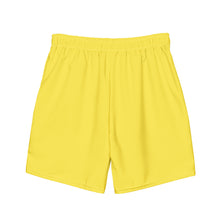 Load image into Gallery viewer, Men's swim trunks (Yellow w/White)