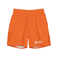 Load image into Gallery viewer, Men's swim trunks (Orange w/White)