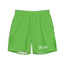 Load image into Gallery viewer, Men's swim trunks (Green w/White)