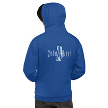 Load image into Gallery viewer, Unisex Hoodie (Dark Cerulean & White)