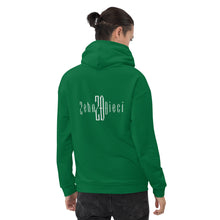 Load image into Gallery viewer, Unisex Hoodie (Jewel Green & White)