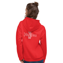 Load image into Gallery viewer, Unisex Hoodie (Alizarin & White)