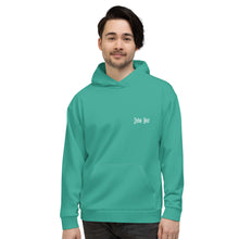 Load image into Gallery viewer, Unisex Hoodie (Niagara & White)