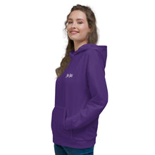 Load image into Gallery viewer, Unisex Hoodie (Purple & White)