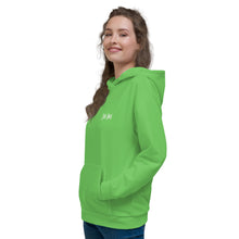 Load image into Gallery viewer, Unisex Hoodie (Lime Green & White)