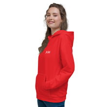 Load image into Gallery viewer, Unisex Hoodie (Alizarin & White)