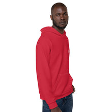 Load image into Gallery viewer, Unisex Hoodie (Red & White)