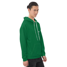 Load image into Gallery viewer, Unisex Hoodie (Jewel Green & White)