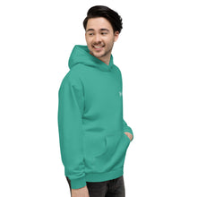 Load image into Gallery viewer, Unisex Hoodie (Niagara & White)