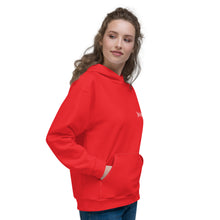 Load image into Gallery viewer, Unisex Hoodie (Alizarin & White)