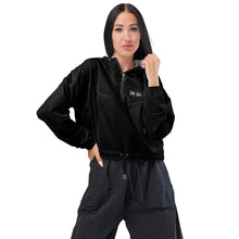 Load image into Gallery viewer, Women’s Cropped Windbreaker (Black)