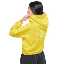 Load image into Gallery viewer, Women’s Cropped Windbreaker (Daisy Yellow)