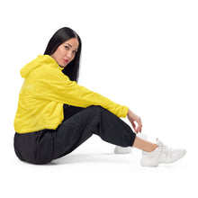 Load image into Gallery viewer, Women’s Cropped Windbreaker (Daisy Yellow)