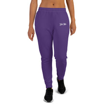Load image into Gallery viewer, Women's Joggers (Purple & White)