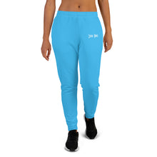 Load image into Gallery viewer, Women's Joggers (Deep Sky Blue & White)