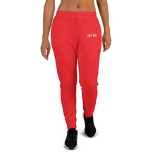 Load image into Gallery viewer, Women's Joggers (Alizarin & White)