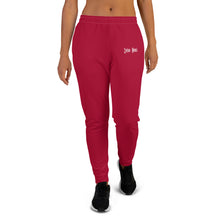Load image into Gallery viewer, Women's Joggers (Carmine & White)