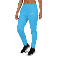 Load image into Gallery viewer, Women's Joggers (Deep Sky Blue & White)