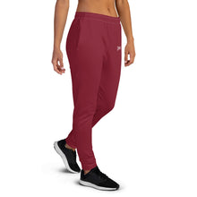Load image into Gallery viewer, Women's Joggers (Burgundy & White)