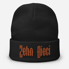Load image into Gallery viewer, Zehn Dieci Embroidered Beanie (Orange logo)