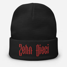 Load image into Gallery viewer, Zehn Dieci Embroidered Beanie (Red logo)
