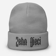 Load image into Gallery viewer, Zehn Dieci Embroidered Beanie (Black logo)