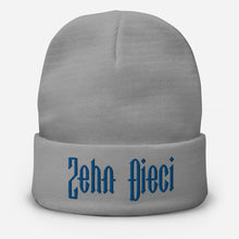 Load image into Gallery viewer, Zehn Dieci Embroidered Beanie (Royal Blue logo)