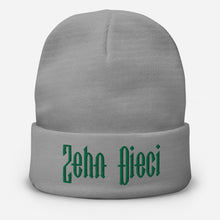 Load image into Gallery viewer, Zehn Dieci Embroidered Beanie (Kelly green logo)