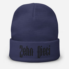 Load image into Gallery viewer, Zehn Dieci Embroidered Beanie (Black logo)