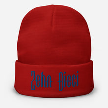 Load image into Gallery viewer, Zehn Dieci Embroidered Beanie (Royal Blue logo)