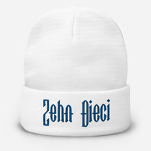Load image into Gallery viewer, Zehn Dieci Embroidered Beanie (Royal Blue logo)
