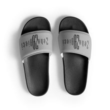 Load image into Gallery viewer, Men’s slides (Black & Silver)