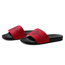 Load image into Gallery viewer, Men’s slides (Black & Red)