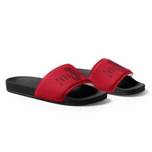 Load image into Gallery viewer, Men’s slides (Black & Red)