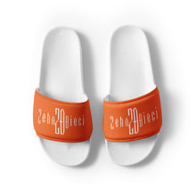 Load image into Gallery viewer, Men’s slides (White & Orange)