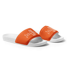 Load image into Gallery viewer, Men’s slides (White & Orange)