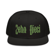 Load image into Gallery viewer, Snapback Hat (Black & Green)